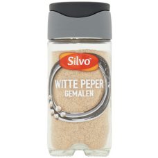 Witte peper gemalen busje